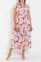 Mela Purdie Sliced Shirt Dress Poppy Chintz Silk
