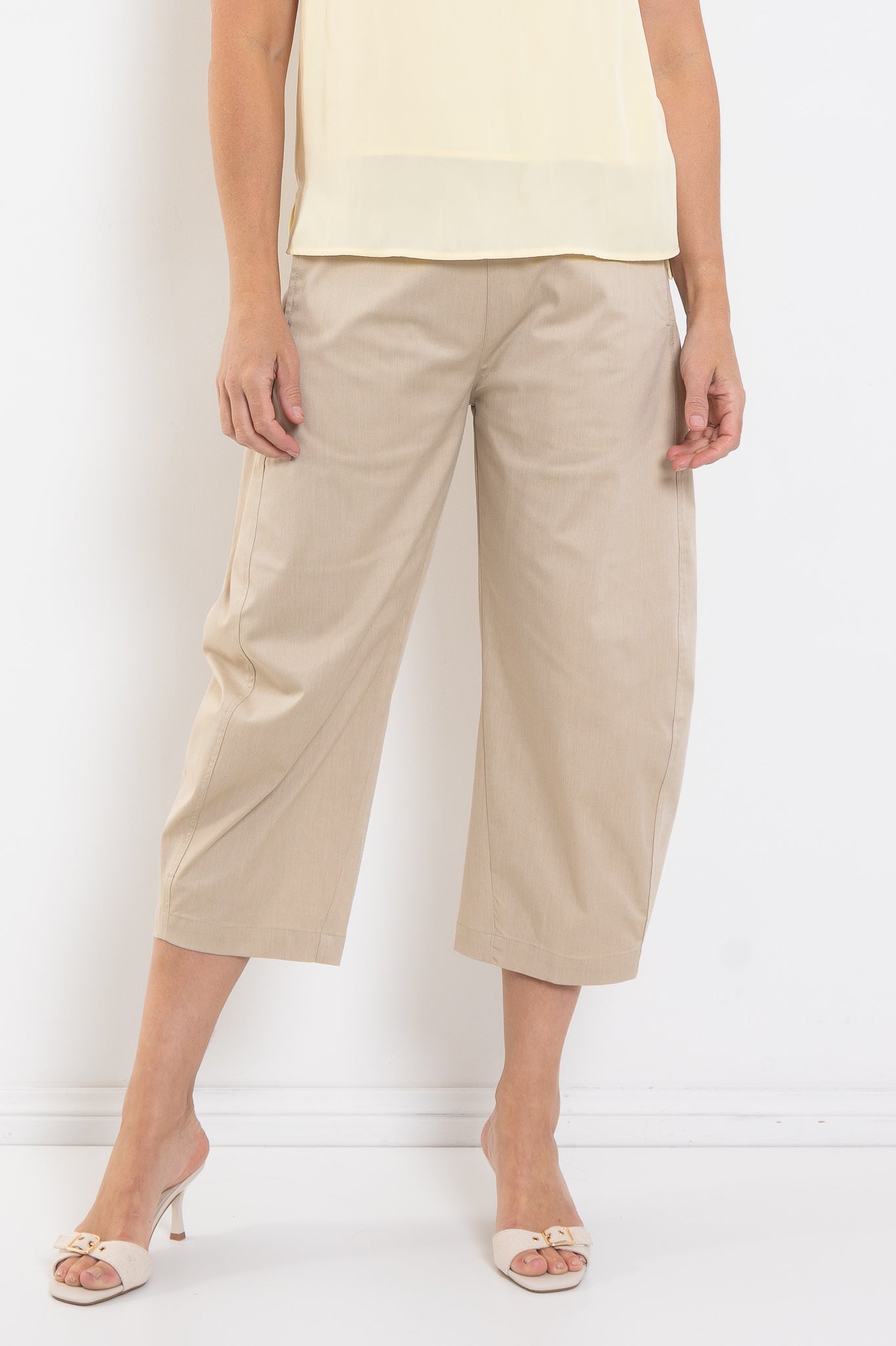 Mela Purdie Crop Barrel Pant Cotton Panama