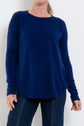 Bridge & Lord Queen Crew Curved Hem Pullover