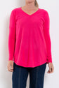 Bridge & Lord Queen V Curved Hem Pullover