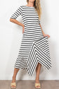 Mela Purdie Trapeze Dress Trunk Stripe Knit