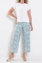 Raffaello Rossi Sally Jungle Leaf Jersey Pant