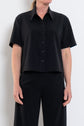 Mela Purdie Crop Shirt Flex Weave