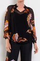 Once Was Maris Sunset Orchid Sheer Blouse