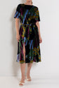 ELK Reihen Stribe Burnout Velvet Dress