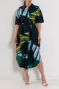ELK Kobaii Shirt Dress Stribe Print