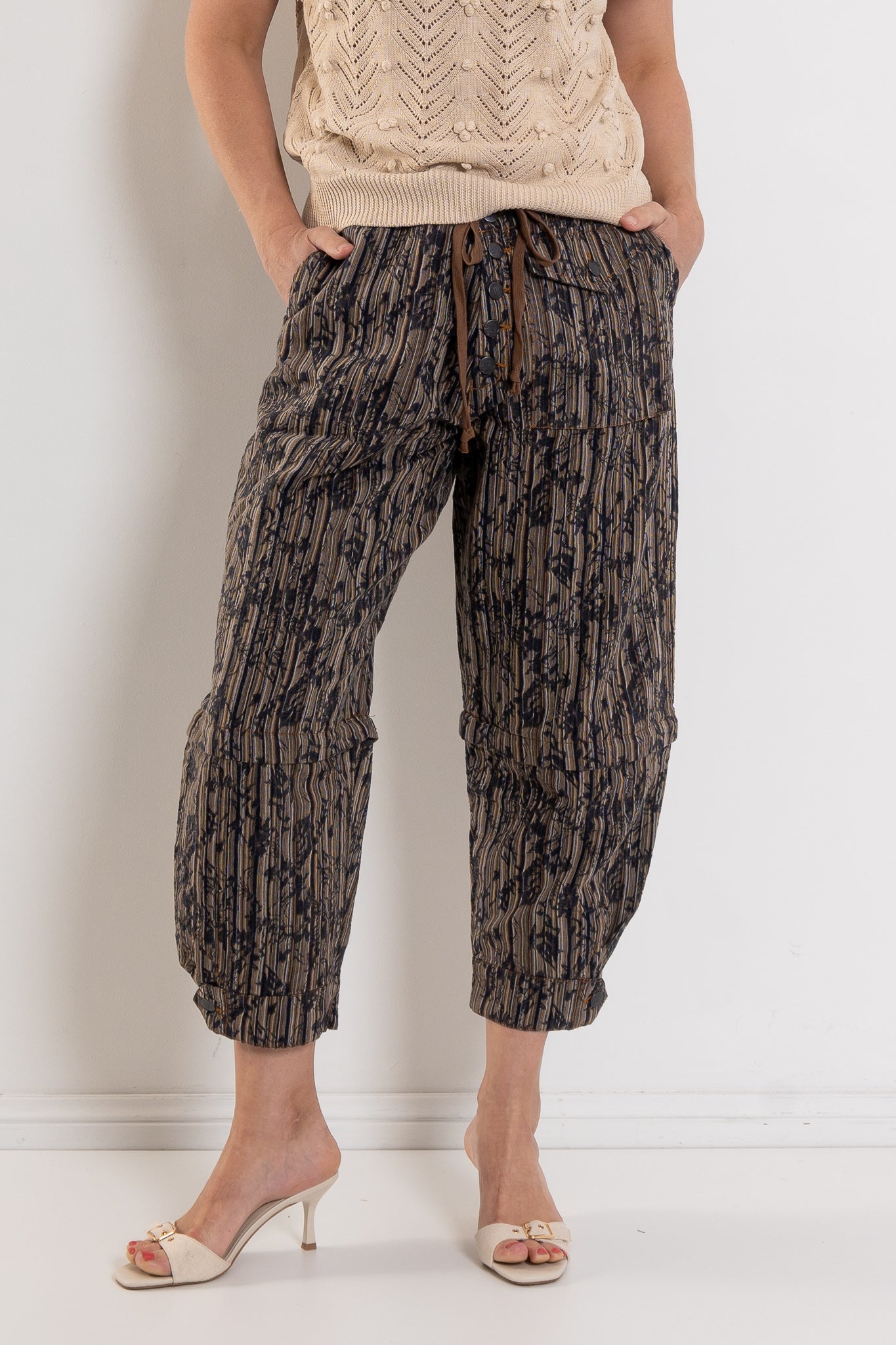 M.A. Dainty Trucker Pant Pressed Flowers