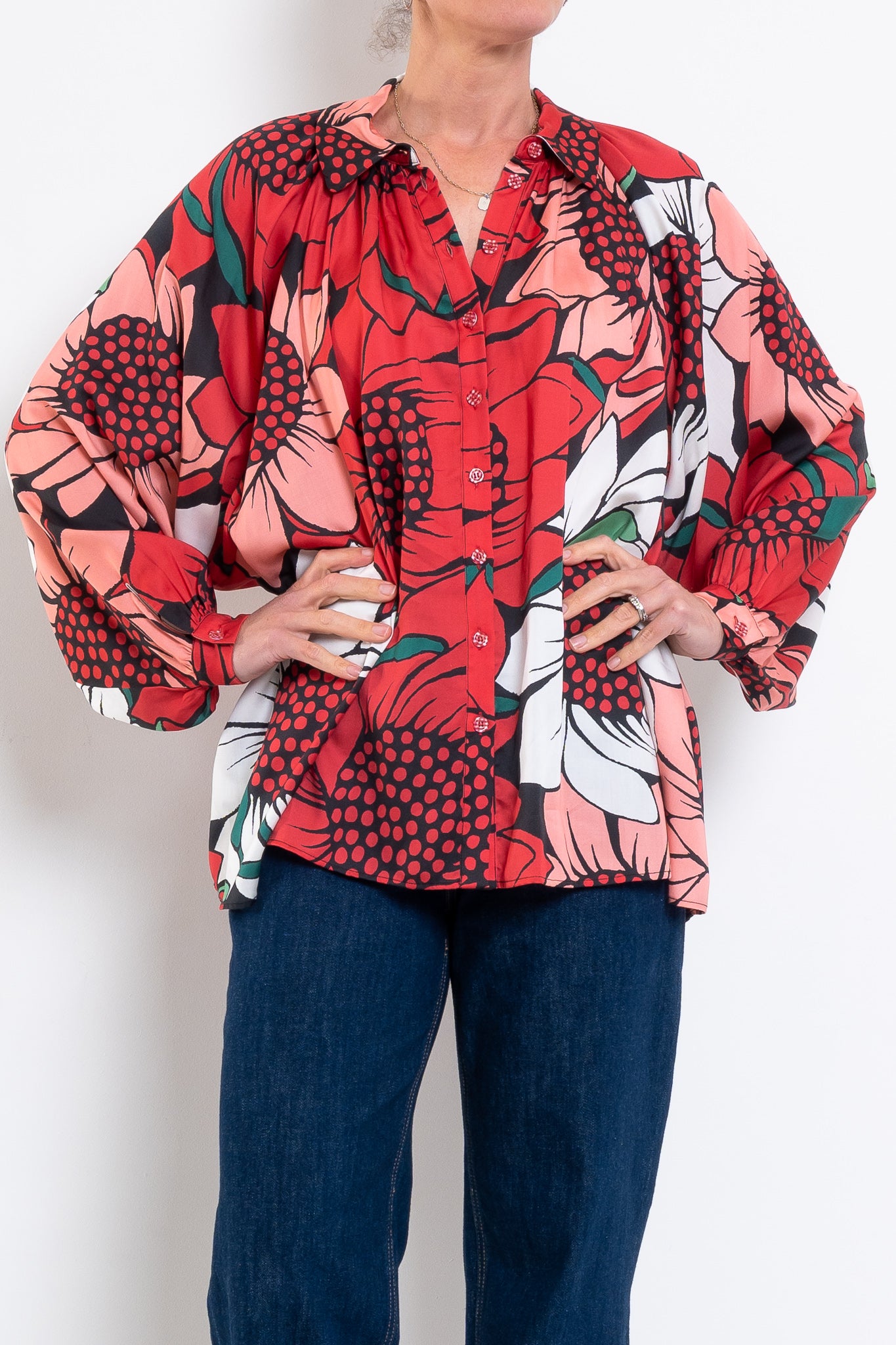 Curate by Trelise Cooper Billow Party Shirt Spot Floral