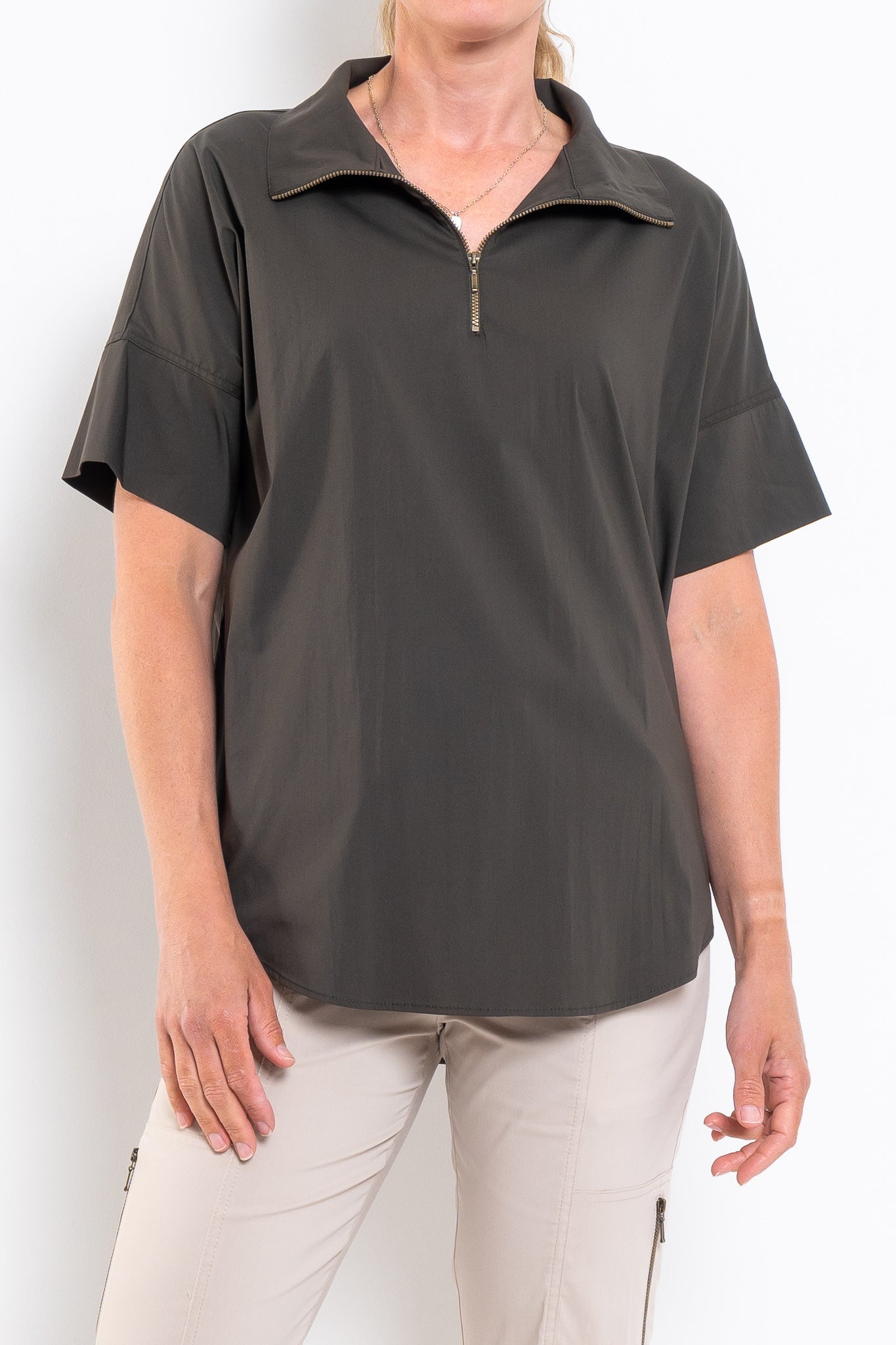 Mela Purdie Half Zip Shirt Microprene