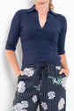 M.A. Dainty Rosa Polo Top
