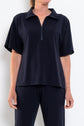 Mela Purdie Zip Flute Top Powder Knit