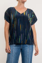 ELK Kayra V Neck Top Alinea Print