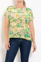 Mela Purdie Cap Shell Silk Lilly Print