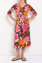 One Season Deia Roses Long Poppy Dress