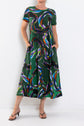 ELK Sigel T-Shirt Dress Facet Print