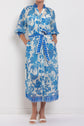 Once Was Carmen Azure Mosaic Maxi Dress