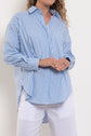 Mela Purdie Relaxed Pocket Shirt Stripe Microprene