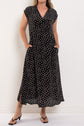 Mela Purdie Maxi Slice Dress Scattered Spot Silk