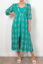 Once Was Morgan Embroidered Viscose Coat Dress