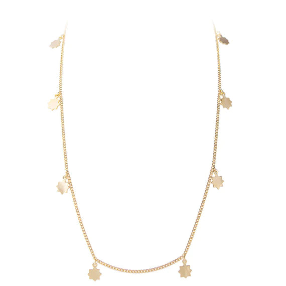 FAIRLEY Gold Sunshine Charm Necklace