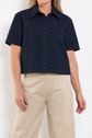 Mela Purdie Crop Shirt Cotton Panama