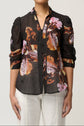 Once Was Calantha Sunset Orchid Print Shirt