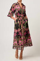 Once Was Carmen Silk Maxi Dress Anthos Lotos
