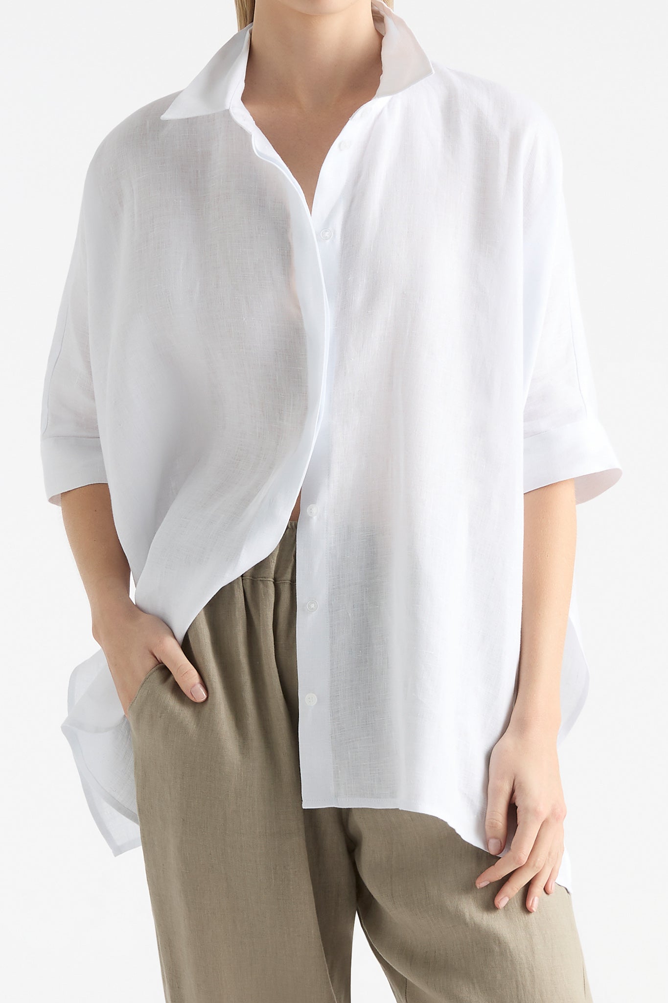 Mela Purdie Chisel Panama Shirt Linen