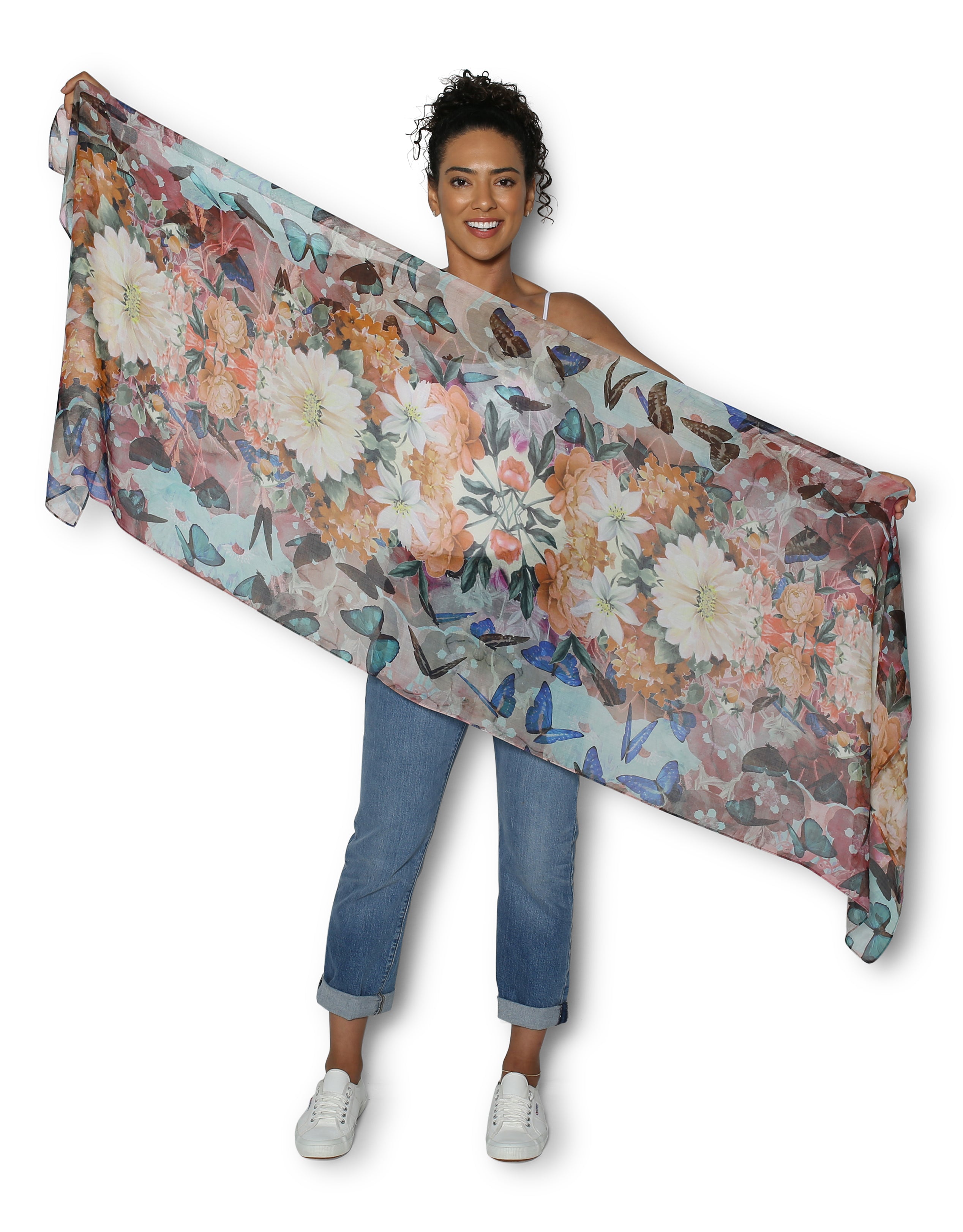 The Artists Label Whimsical Butterfly Scarf