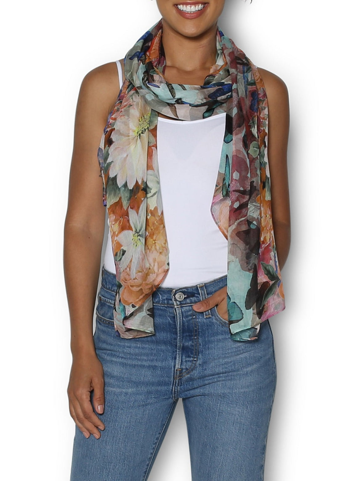 The Artists Label Whimsical Butterfly Scarf
