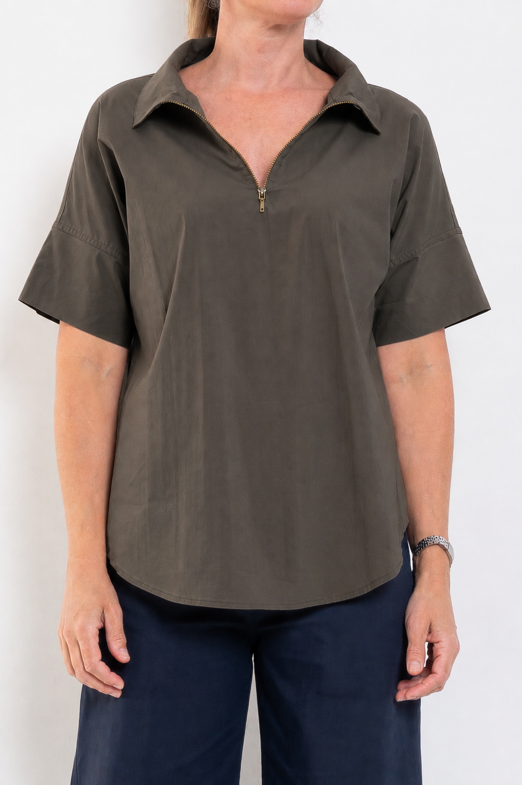 Mela Purdie Half Zip Shirt Microprene