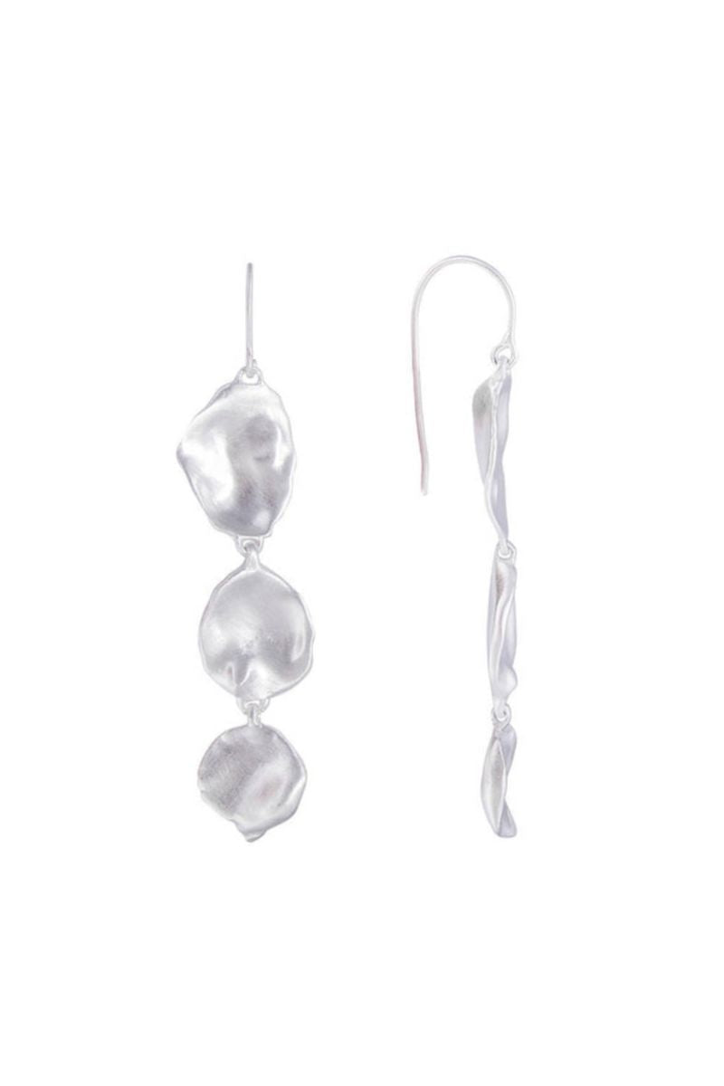 Fairley Silver Seashell Drop Earrings