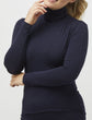 Tani Marl Micromodal Turtle Neck Top