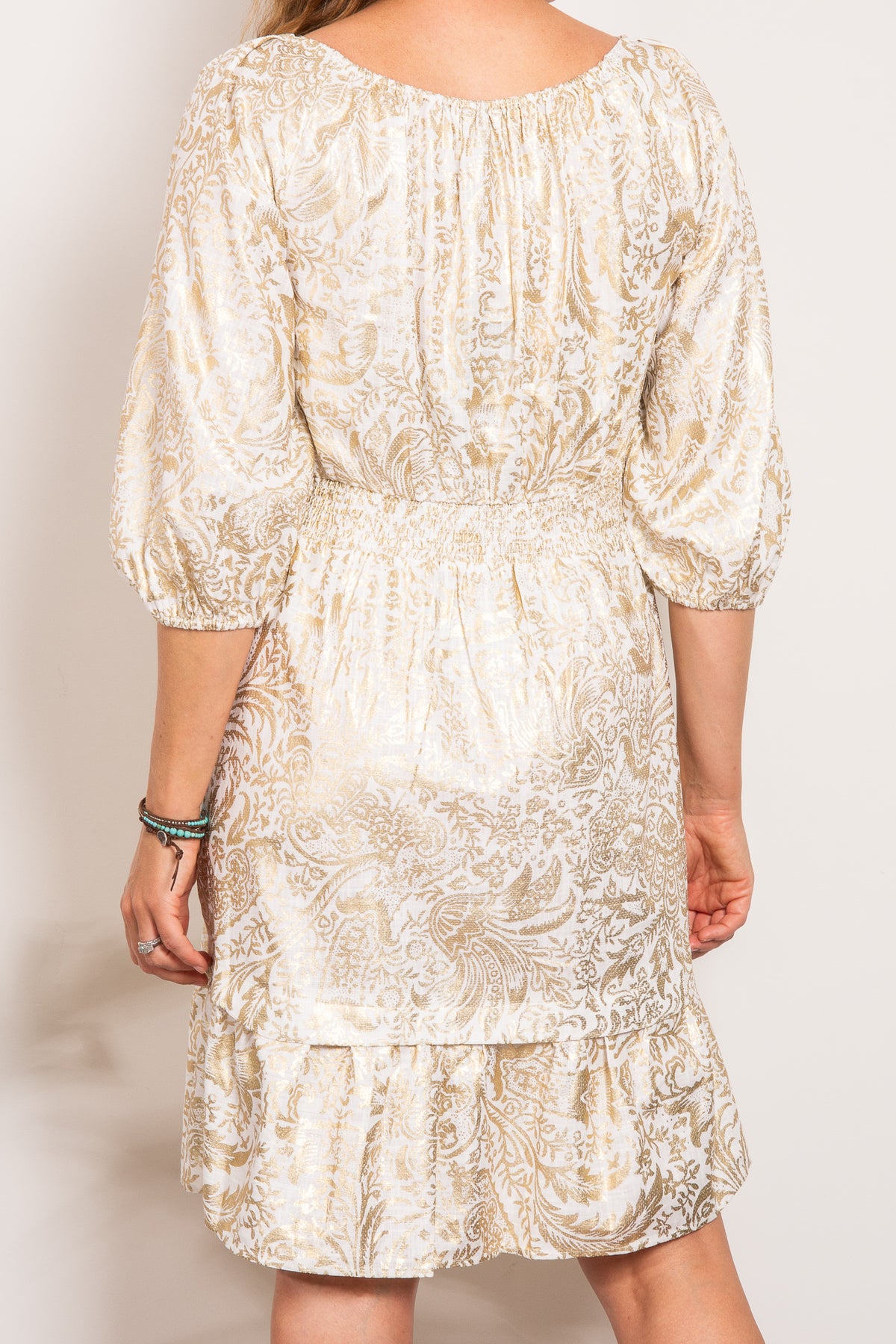 Once Was Moana Gilded Arcadia Linen Dress