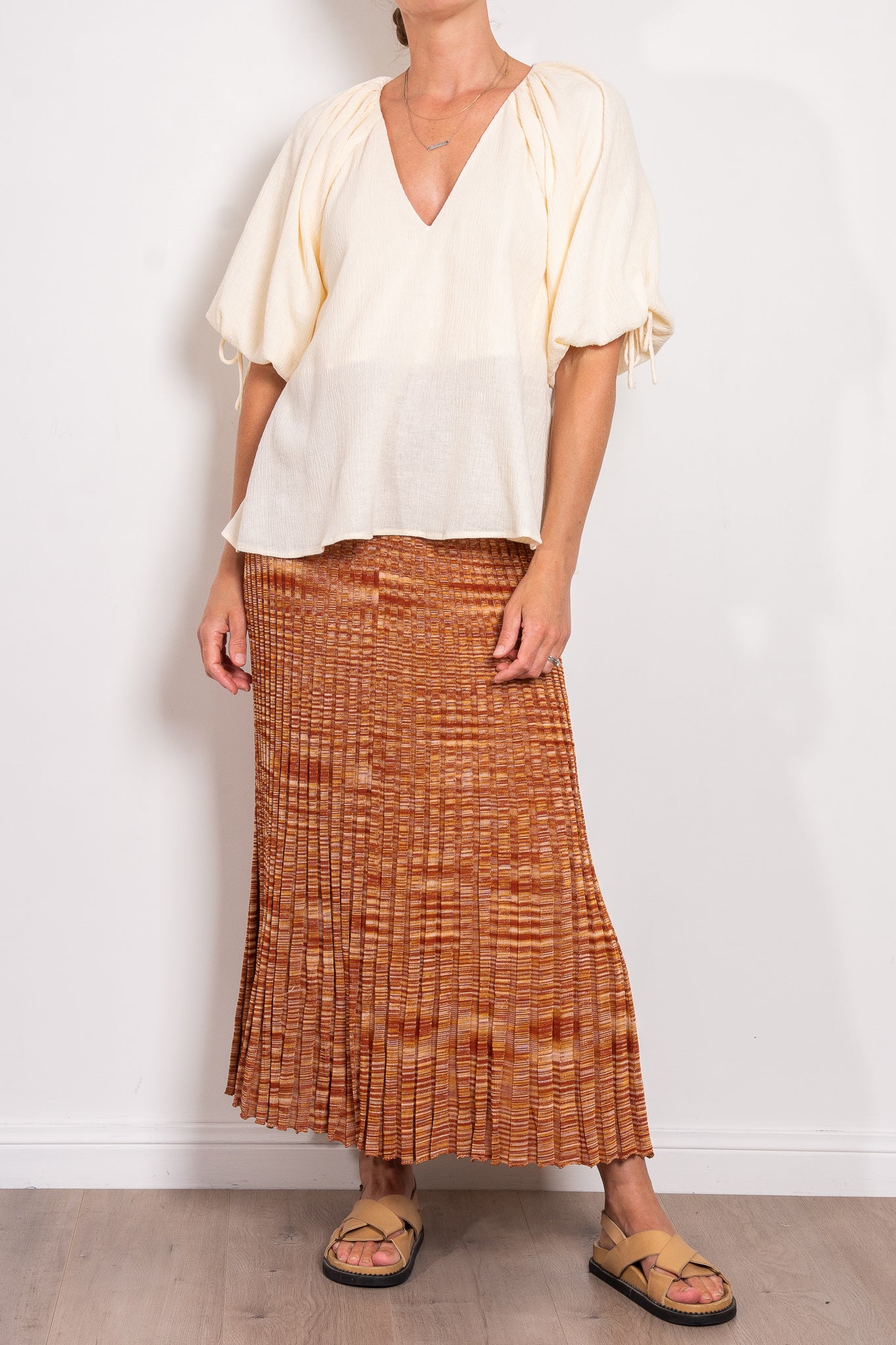 Kinney Paris Rib Knit Maxi Skirt