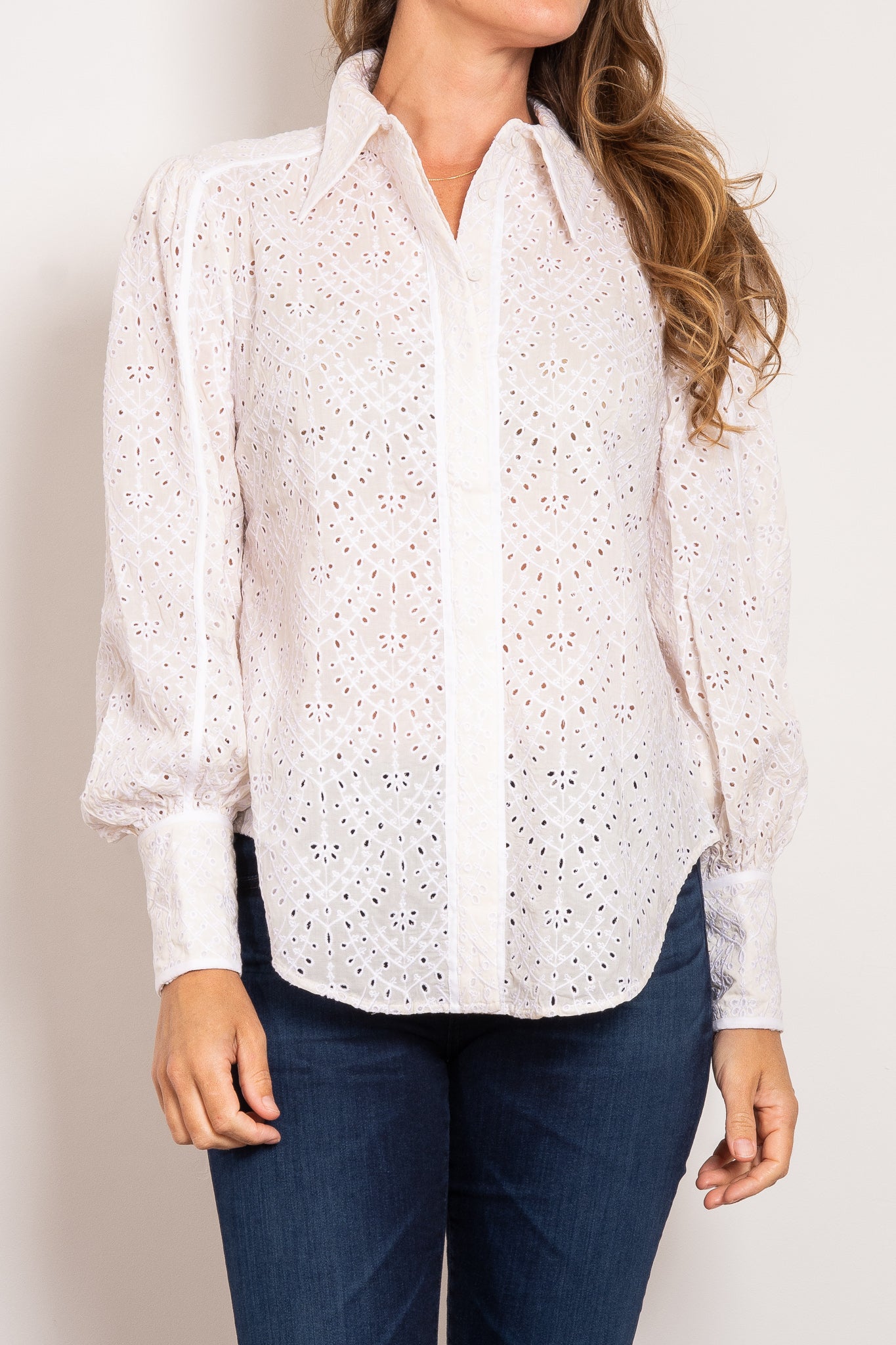 Once Was Tallitha Broderie Shirt