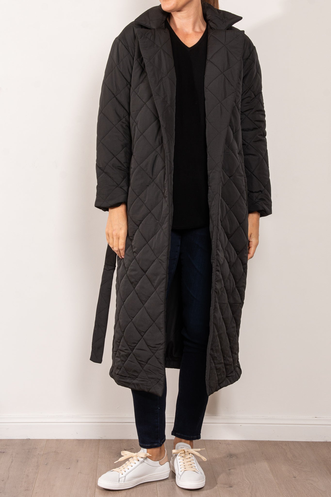 Ena Pelly Mia Longline Quilted Jacket