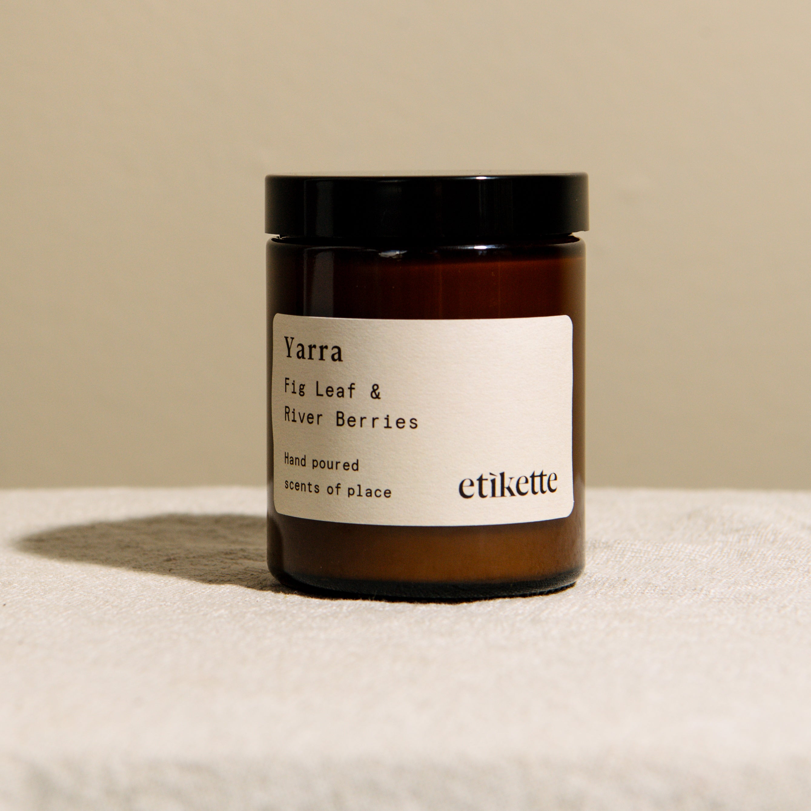 Etikette Small Jar Hand Poured Soy Candle