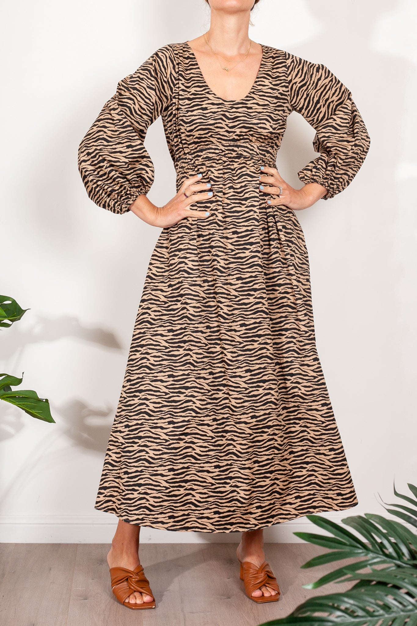 Kinney Paola Dress Tiger Stripe