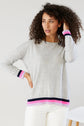 Mia Fratino Sia Contrast Trim Crew
