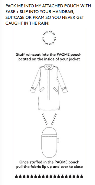PAQME Recycled Anyday Raincoat - Impulse Boutique