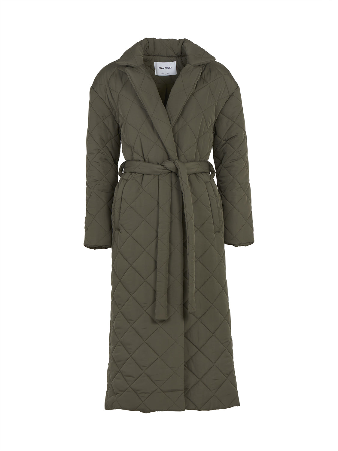 Ena Pelly Mia Longline Quilted Jacket